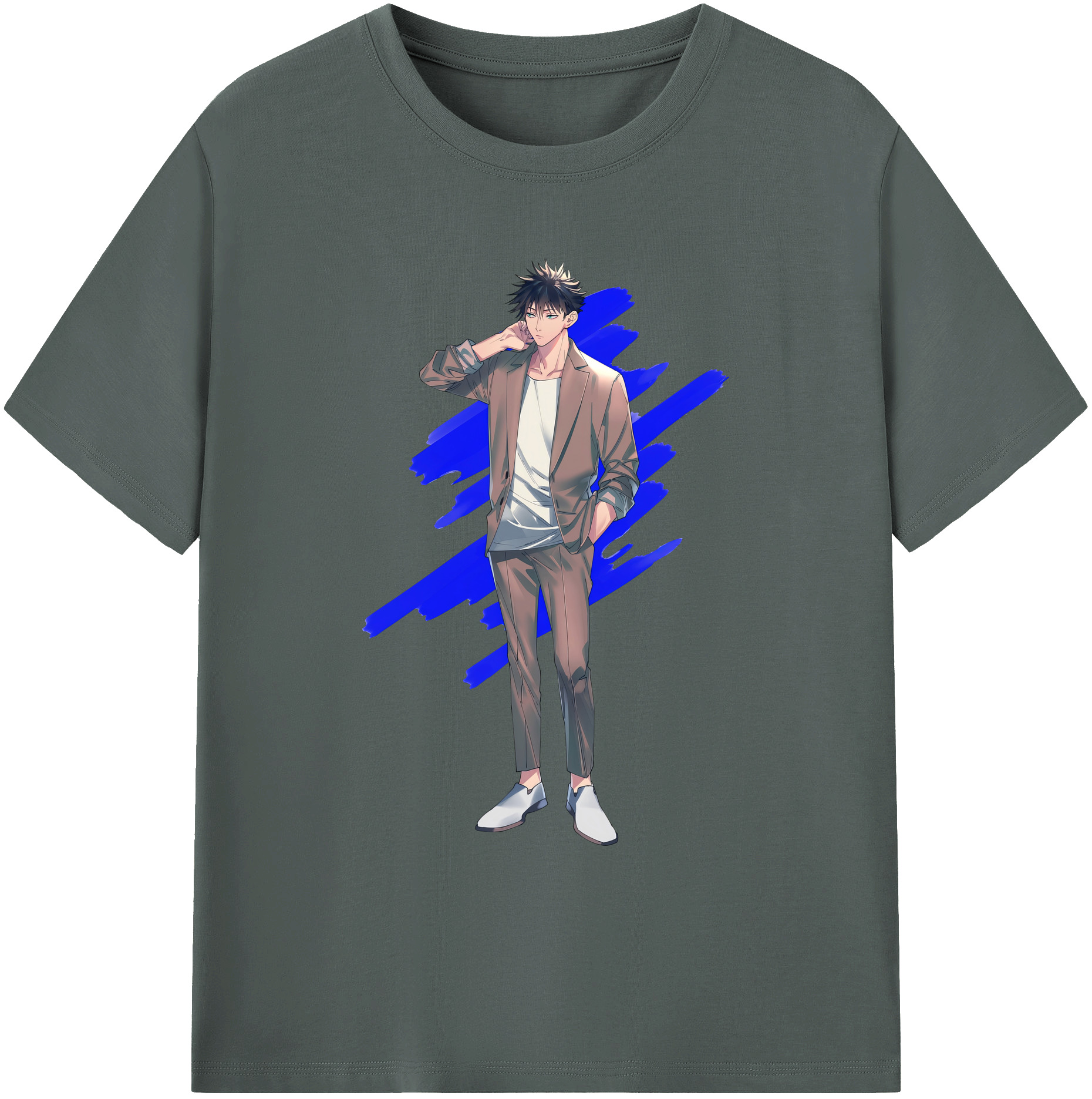 （画像用） 呪術廻戦 Jujutsu Kaisen 綿100％ メンズ半袖Tシャツ｜肌触りやわらか＆通気性